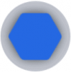 Innensechskant Blau No Frame