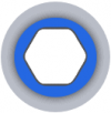 Konisch Blau No Frame